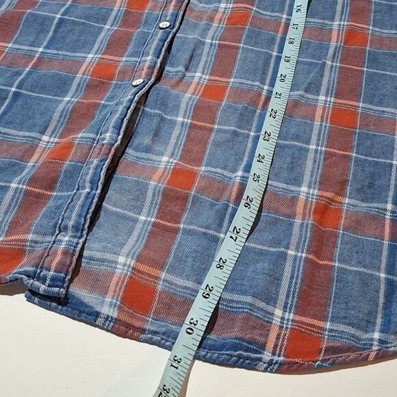 Lucky Brand Shirt Women's 3X Indigo Blue Classic Coastal Cowgirl BohoWestern - Picture 6 of 8